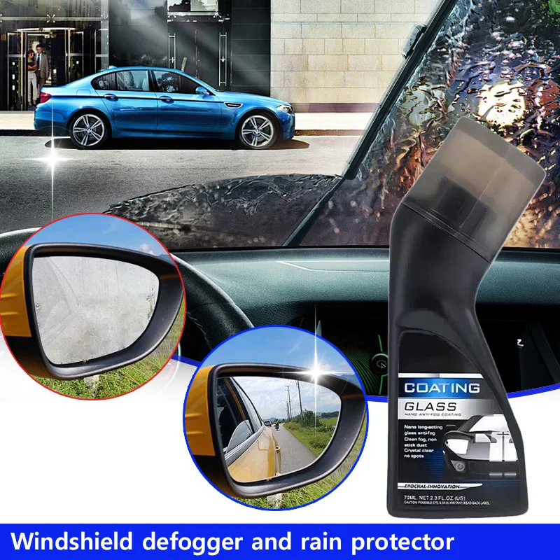 Car Defogger for Windshield Anti Fog Cleaner Windshield Mask Hydrophobic Anti-rain Mirror  Defogging Cleaner Car Accessories