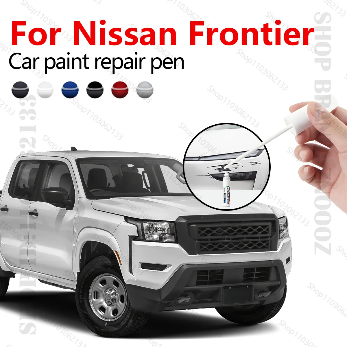 

Ручка для ремонта автомобильной краски, аксессуары для ремонта царапин, зеленый DAQ, белый, QAK, черный G42 серый KBY для Nissan Frontier 1985-2025 гг.