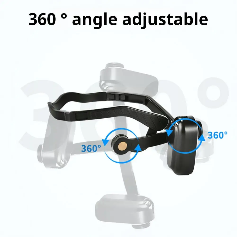 Dudukan Ikat Kepala Dapat Disesuaikan Dudukan Pov Magnetik Dapat Disesuaikan untuk Insta360 Go3 Dudukan Kepala Kamera Aksi Bebas Genggam dengan Magnetik