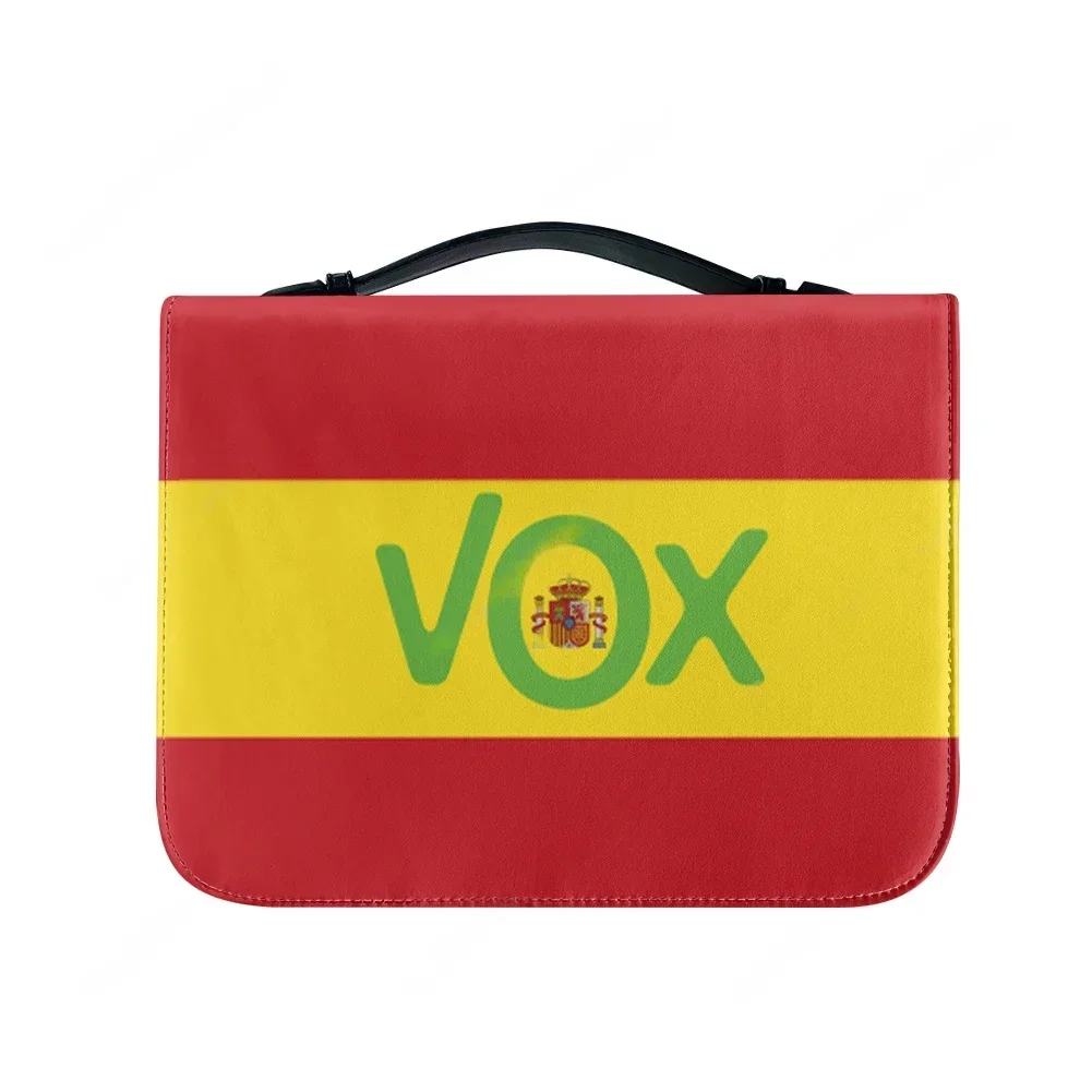 

Водонепроницаемая кожаная сумка-чехол для Библии с испанским национальным гербом, персонализированный подарочный набор для христиан, с карманами