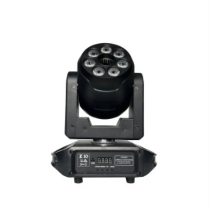 

LED7 eye beam pattern rotating head light 80W white light plus 7 4W
