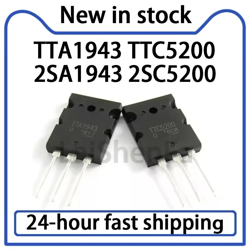 1 Stück 2SA1943 2SC5200 TTA1943 TTC5200 Audio-Leistungstransistor Hochleistungsverstärker Paar Transistoren auf Lager