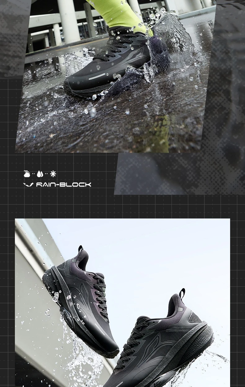 361 Degrees Rainblock 8.0 Herren-Laufschuh, neuer Mesh Airy Grippy, wasserabweisender, stoßdämpfender Jogging-Sneaker für Herren 672532226 – Detail 19
