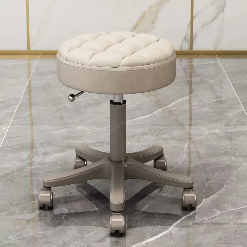 

Aesthetic Barber Chairs Professional Portable Rotating Chair Beauty Salon Styling Wheels Mocho Cadeira Barber Equipment MQ50BC