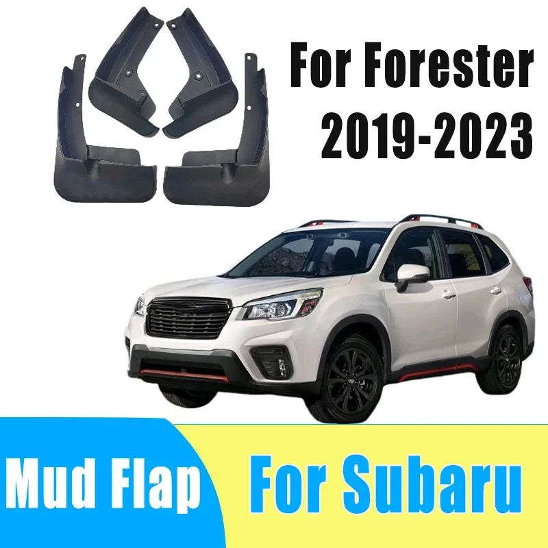 

4pcs Automotive Tire Mudguard Waterproof Prevent Mud Splashing Car Mud Flap Fender Trim Accessory For Subaru Forester 2019-2023