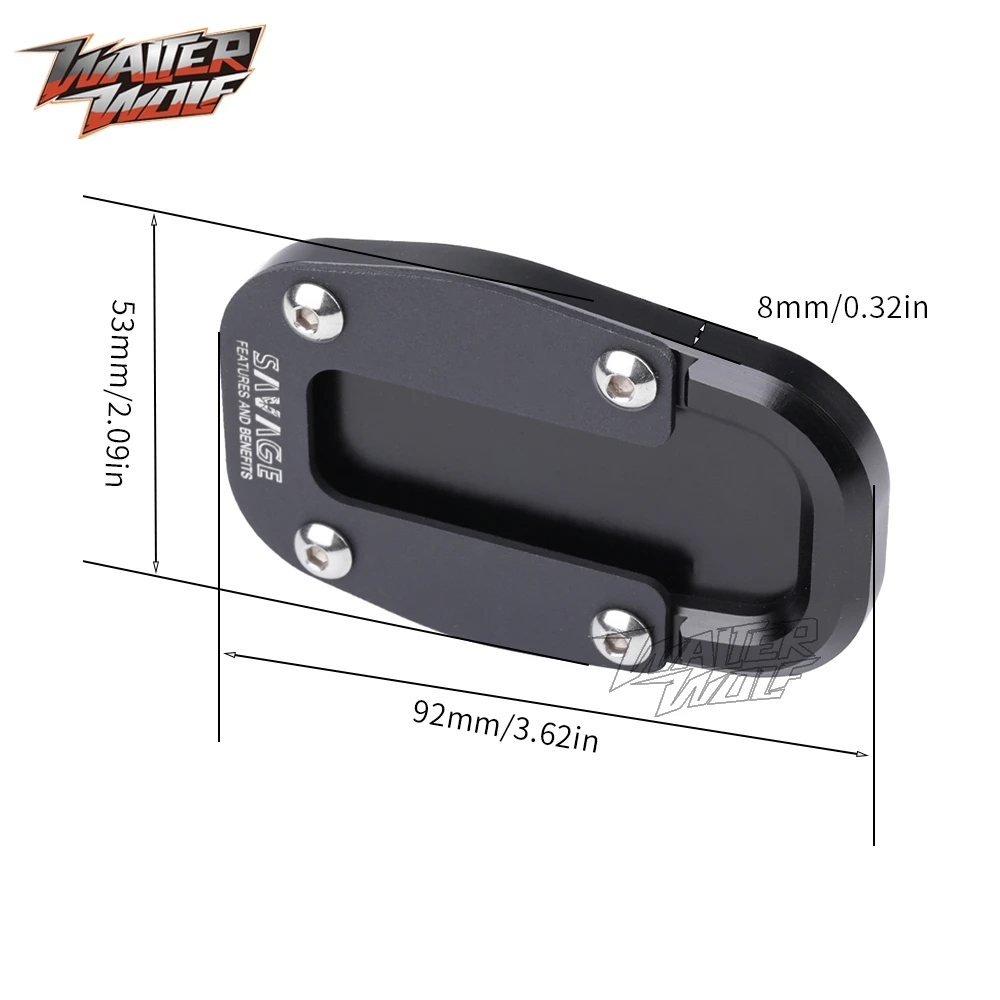 2024 For Suzuki GSX-8R GSXS8R GSX-8S Side Stand Pad SideStand Motorycle Accessories Footrest Kickstand Extension Plate GSX 8S 8R image 6