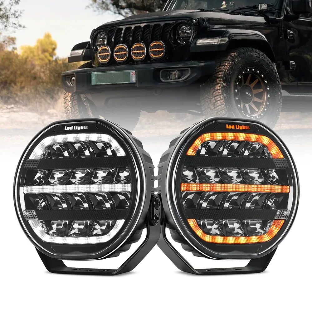 

Hot selling:Super Bright Truck 4WD Pickup Front Bumper Automotive Auxiliary Led Headlamp Offroad LED Spotlight 4x4 7 Inch with D