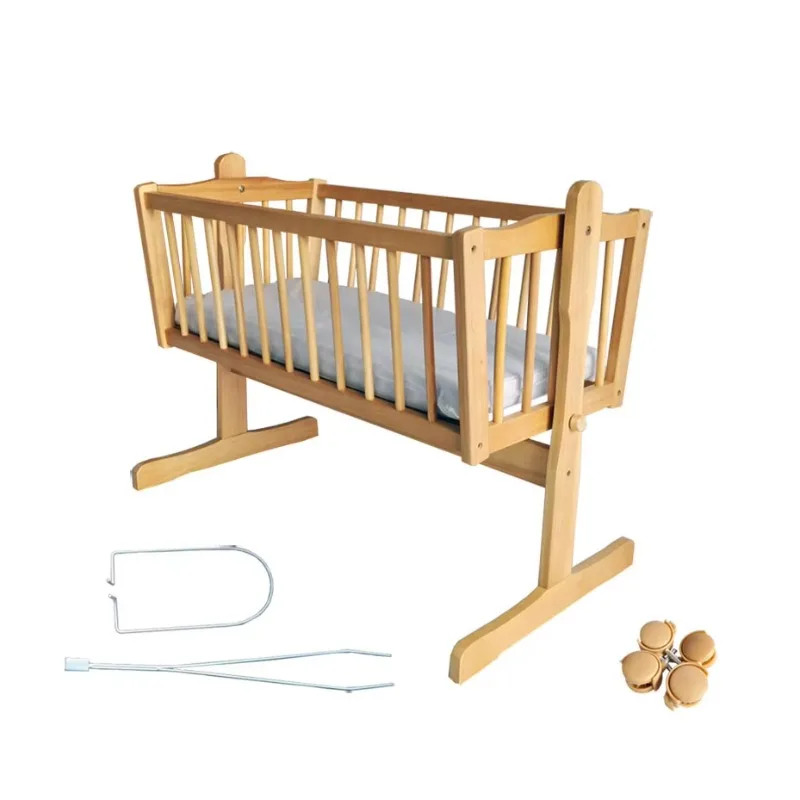 kids luxury crib cot white newborn sleeping bed multi functional baby crib wooden baby crib