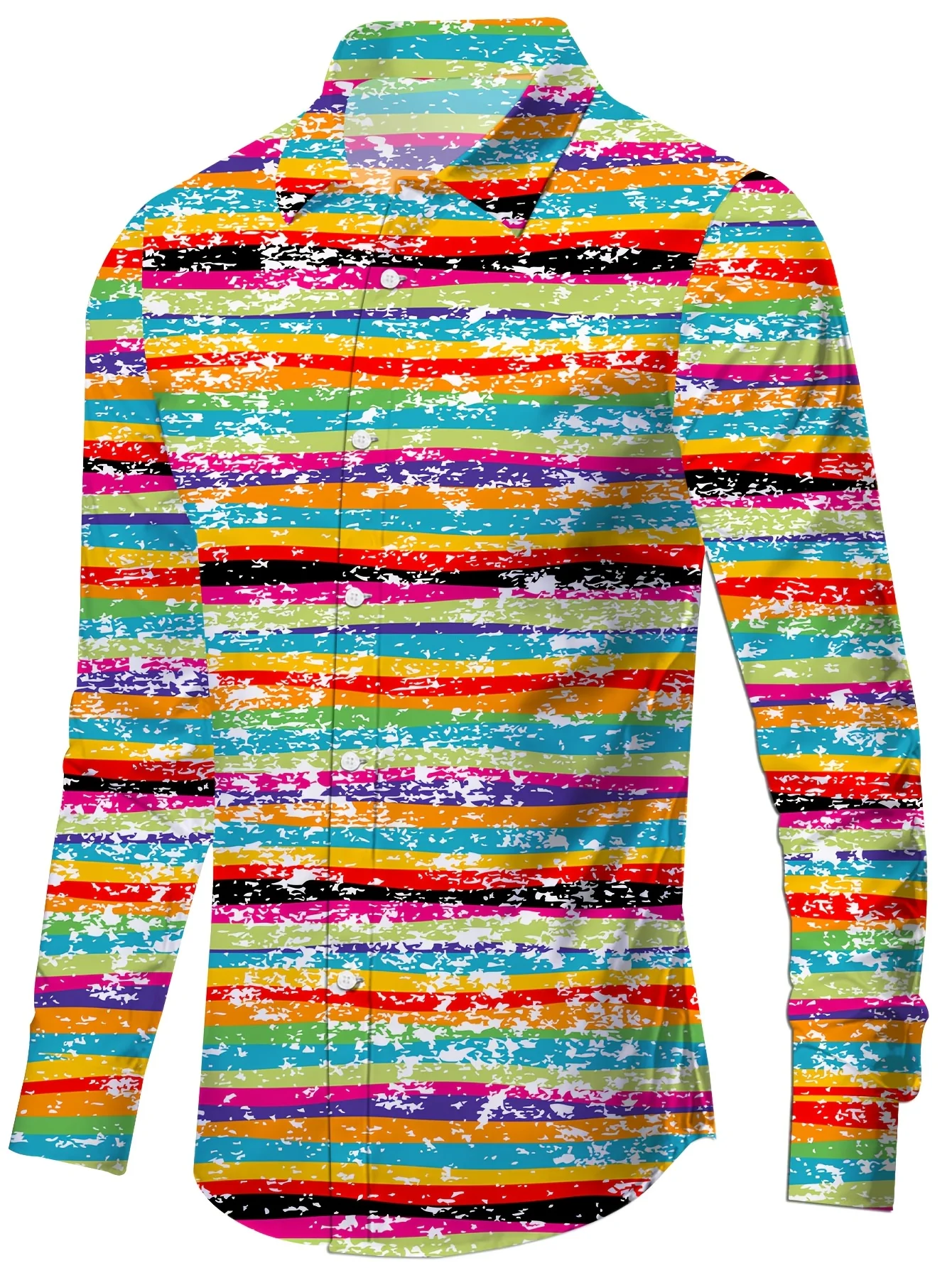 Spring Summer Men's Fashion Casual Long Sleeve Shirt Comfortable New Style Lapel Long sleeved shirt Men's Clothes Trend Top