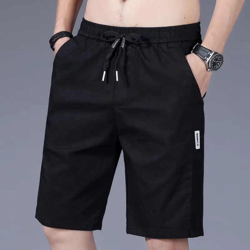 New Fashion Five Point Shorts for Men\'s Summer Thin Casual Loose Sweatpants Beach Trousers Many Pockets Sports Pants