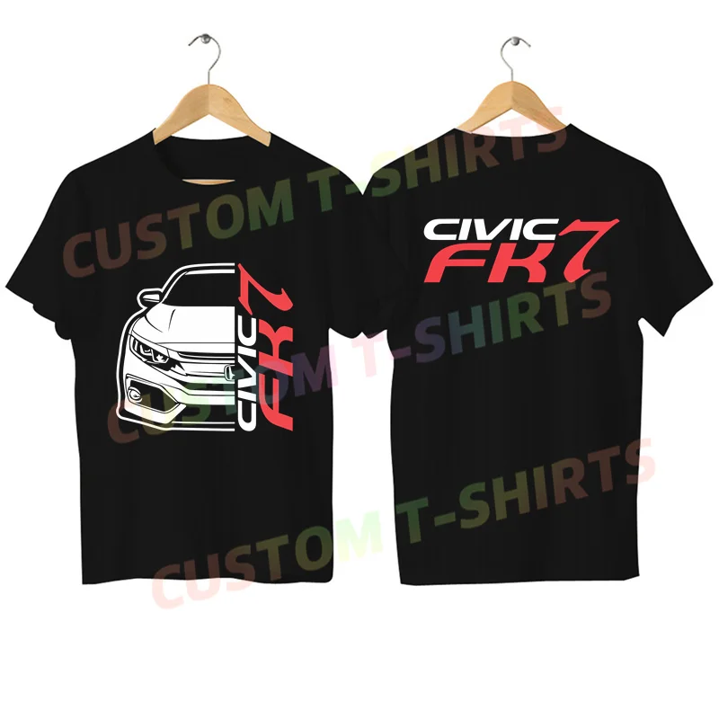 Casual Civic FK7 Osaka Kanjo T-shirt gráfica para homens, Loop One, Streetwear extragrande, respirável, confortável, £, 2024