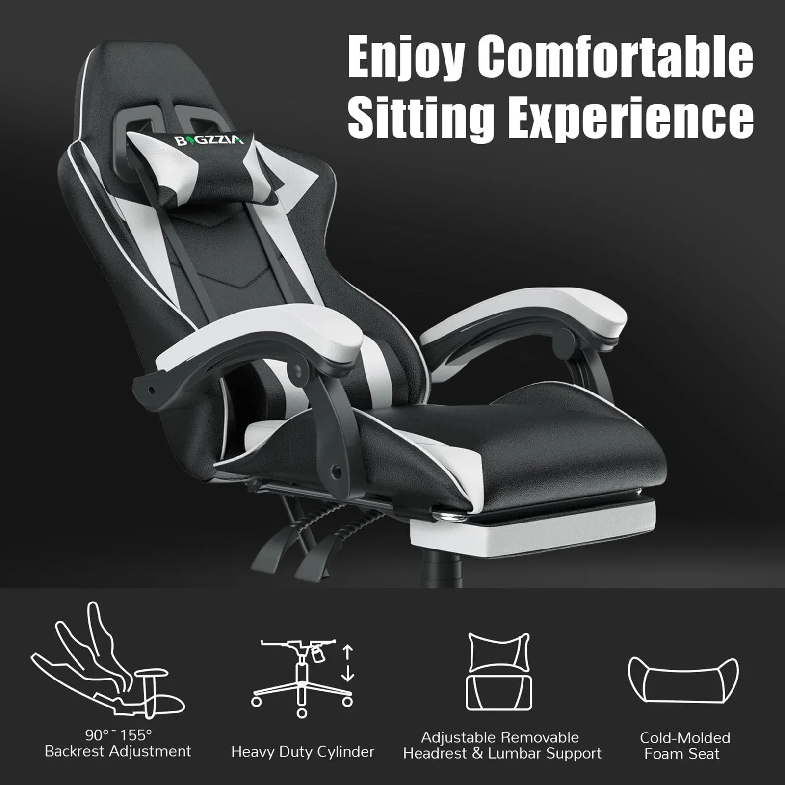 Ergonomic With Lumbar Gaming Chair With Footrest Gamer Chairs Cushion Headrest Silla Gamer Cadeira Computer Office Chair