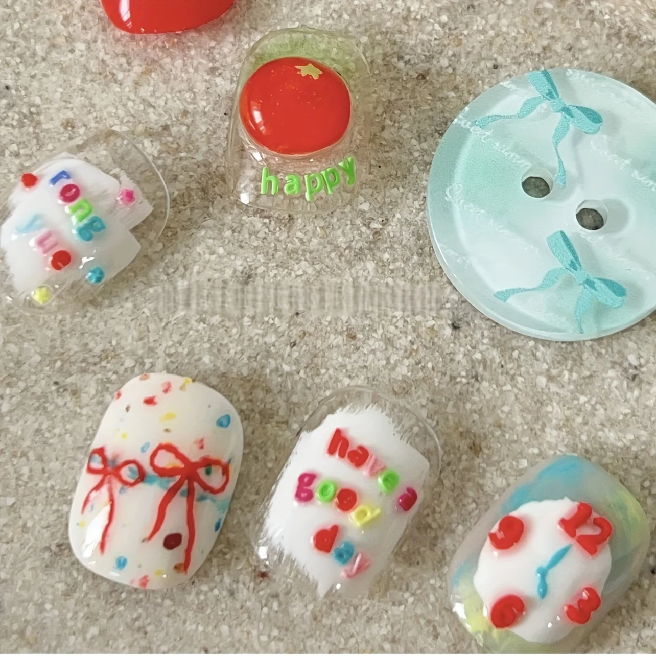 1Pc Transparent Mold For DIY Nail Art UV Glue Drop Glue Reusable Mini Letters Numbers Manicure Decoration Drip Glue Template