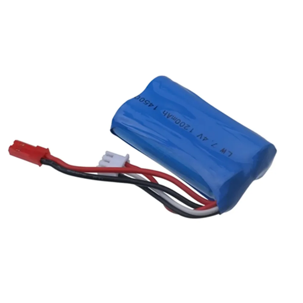 7.4V 1200mAh Li-ion Battery for FT007 Remote Control Boat Speedboat FX059 Remote Control Aircraft 2S 7.4 v 14500 Bateria