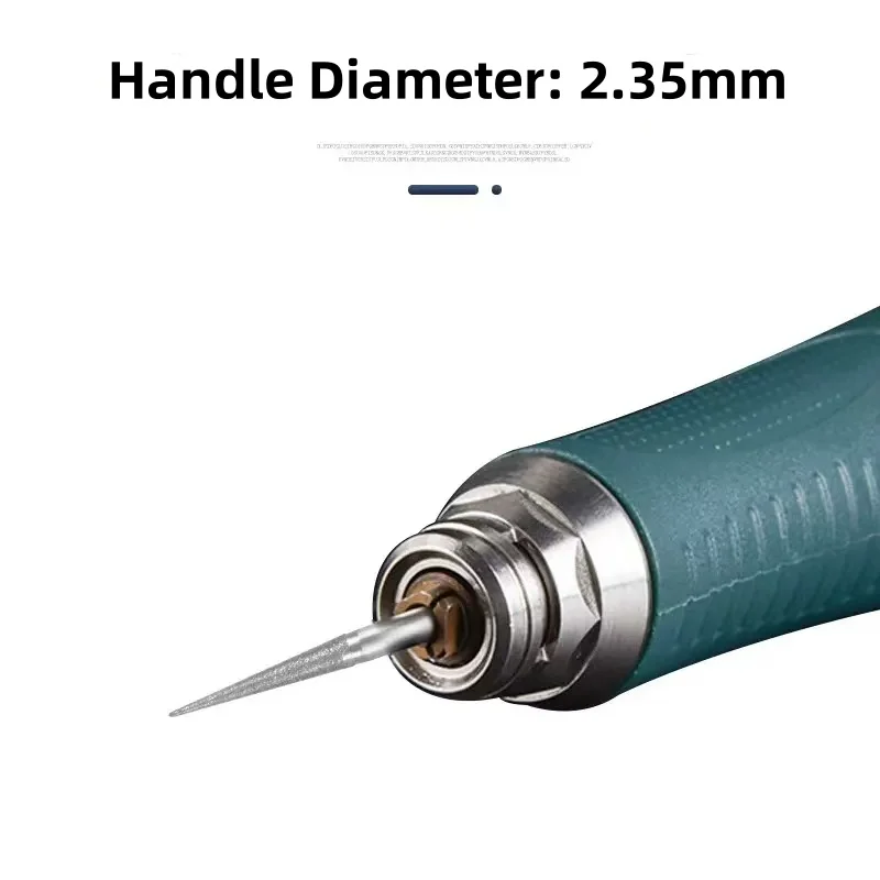 9 Pcs 2.35mm diameter D needle tip electric diamond agate grinding machine for jade carving and rotating tools carving tools