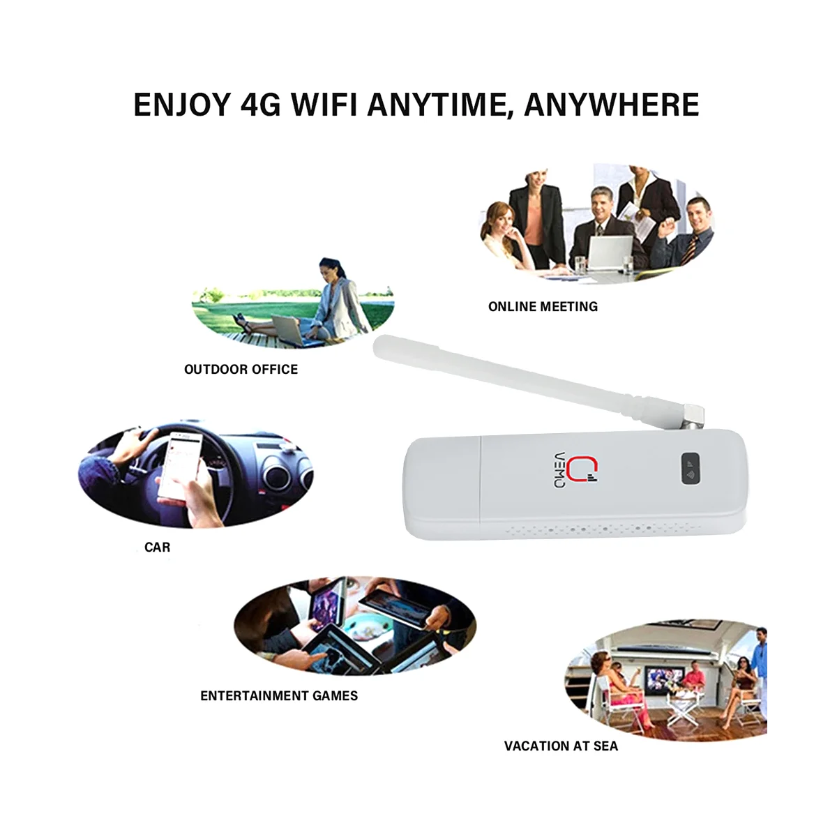 MF90 4G USB WIFI Modem Router with Antenna 150Mbps SIM Card Slot 4G LTE Car USB WiFi Router USB Dongle Support 16 Users