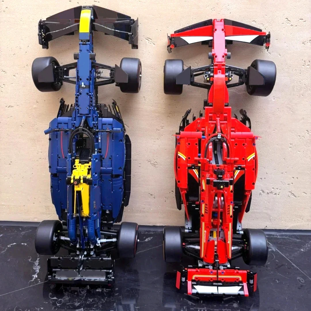 

MEIZHI 1495PCS Technical Sport Red Blue Car Building Racing Blocks City Super Car Bricks Toys For Boys Holiday Gifts