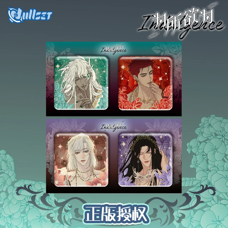 

Подлинная в наличии Nullset Wish You May Do As You Will Comic Floriography&Sckles Коллекция значков Vivian Mini Badge Mammon Gift