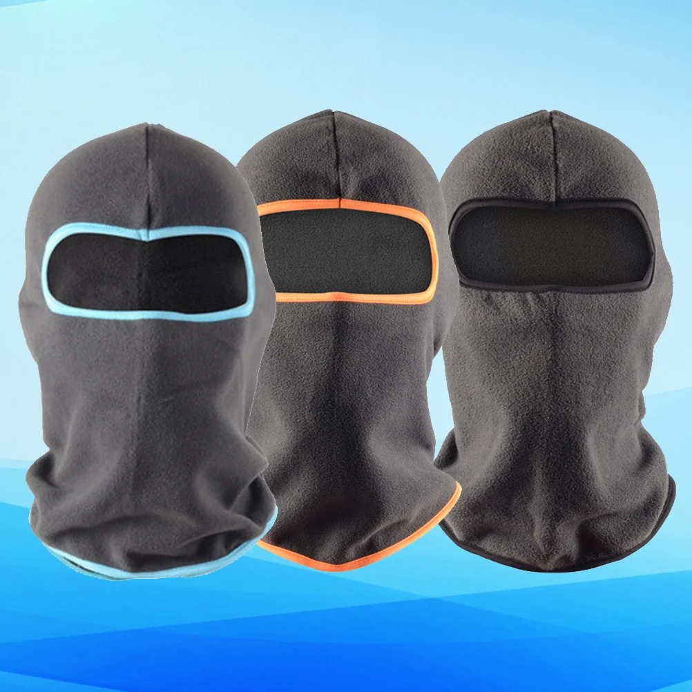 

3pcs Full Face Mask Windproof Riding Cover For Outdoor Cycling Skiing Snowboarding Winter Warm Hat Unisex Headgear Men Women