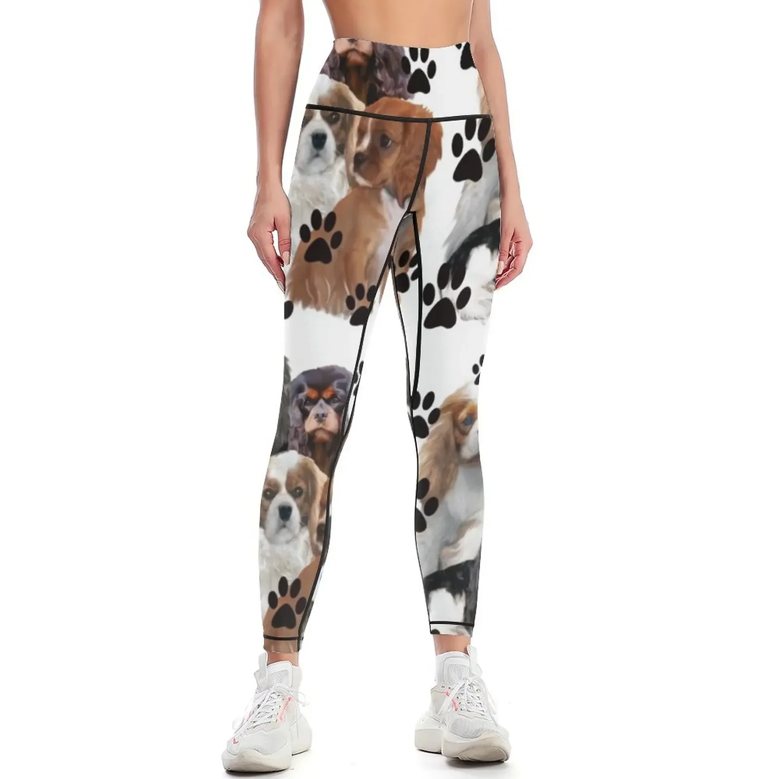 Cavalier Spaniel Family Group Leggings Training pants trousers workout clothes for Sports female Womens Leggings