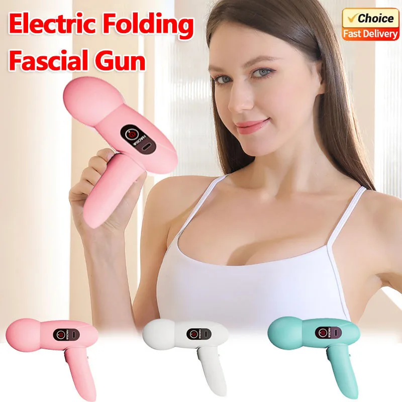

2025 New Electric Massage Gun Portable Deep Tissue Percussion Therapy for Neck Back Foot Muscle Relaxation Home Gym Use