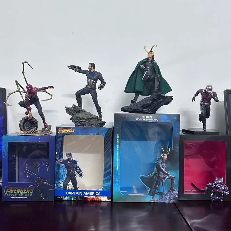 Avengers ARTFX Infinity War Iron Studio Spider Spiderman Captain America Ant Man Loki Laufeyson Action Figure Model Room Decor