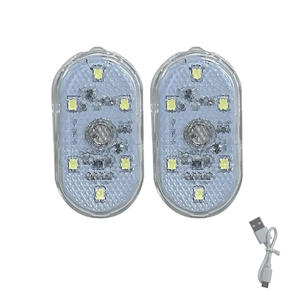 Mini Touch Light for Car USB Rechargeable Led Light Magnetic Reading Lamp Car Footwell Atmosphere Lamp Auto Ceiling Night Light