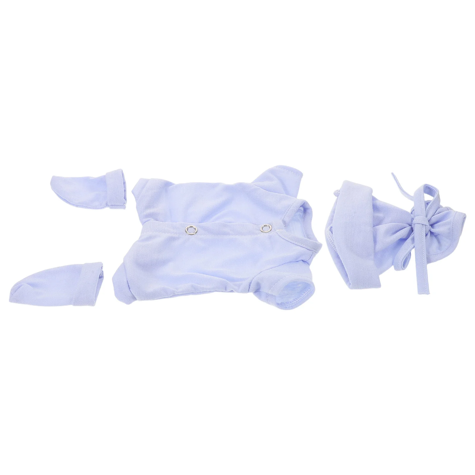 

1Set 10 Inch Baby Clothes Cozy Winter Rompers Hat Outfit Newborn Costume Pretend Play Wardrobe Accessories Baby Clothes