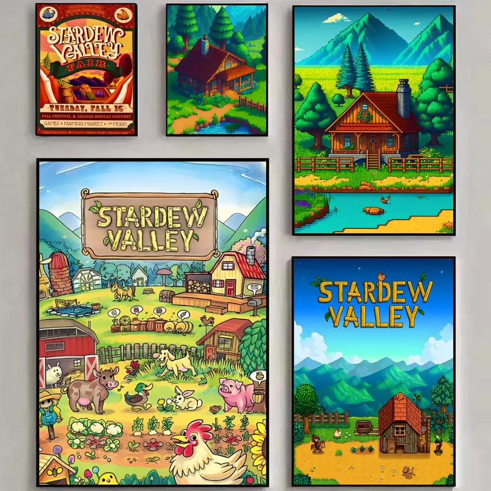 Stardew Valley Decor for Room Decors Poster HD art sticky wall waterproof home living room bedroom bar aesthetic decoration