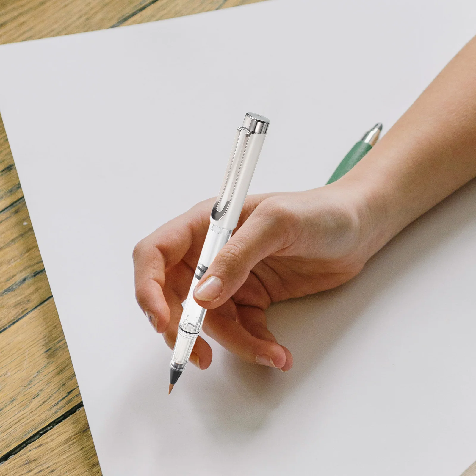 

Beginner-Friendly Chinese Calligraphy Pen Nylon Bristles Smooth Writing Portable Art Supplies Practice Tool For Students