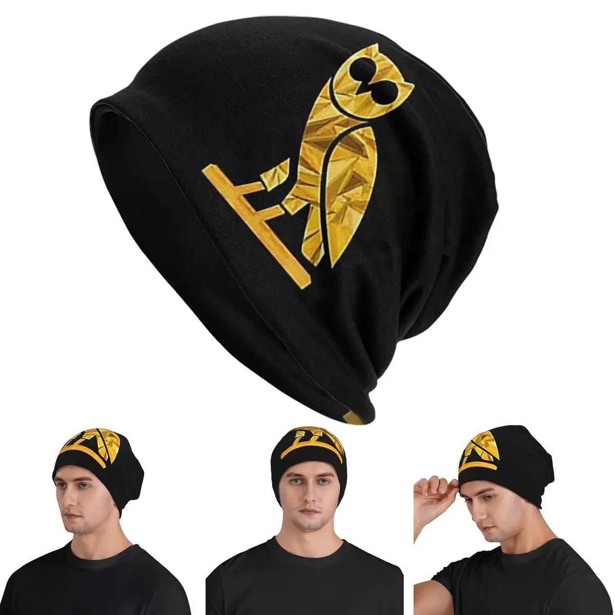 

Очень собственные шапки OVO October's Drake's Owl Skullies, теплые осенне-зимние уличные шапки, вязаные шапки для мужчин, женщин и взрослых