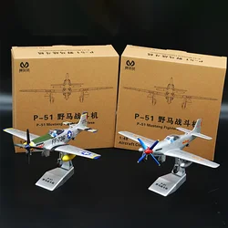 1:48 Scale P51 Mustang Fighter Aircraft Model Diecast Alloy Static Display Classics Souvenir Collection Ornaments Toys Gifts