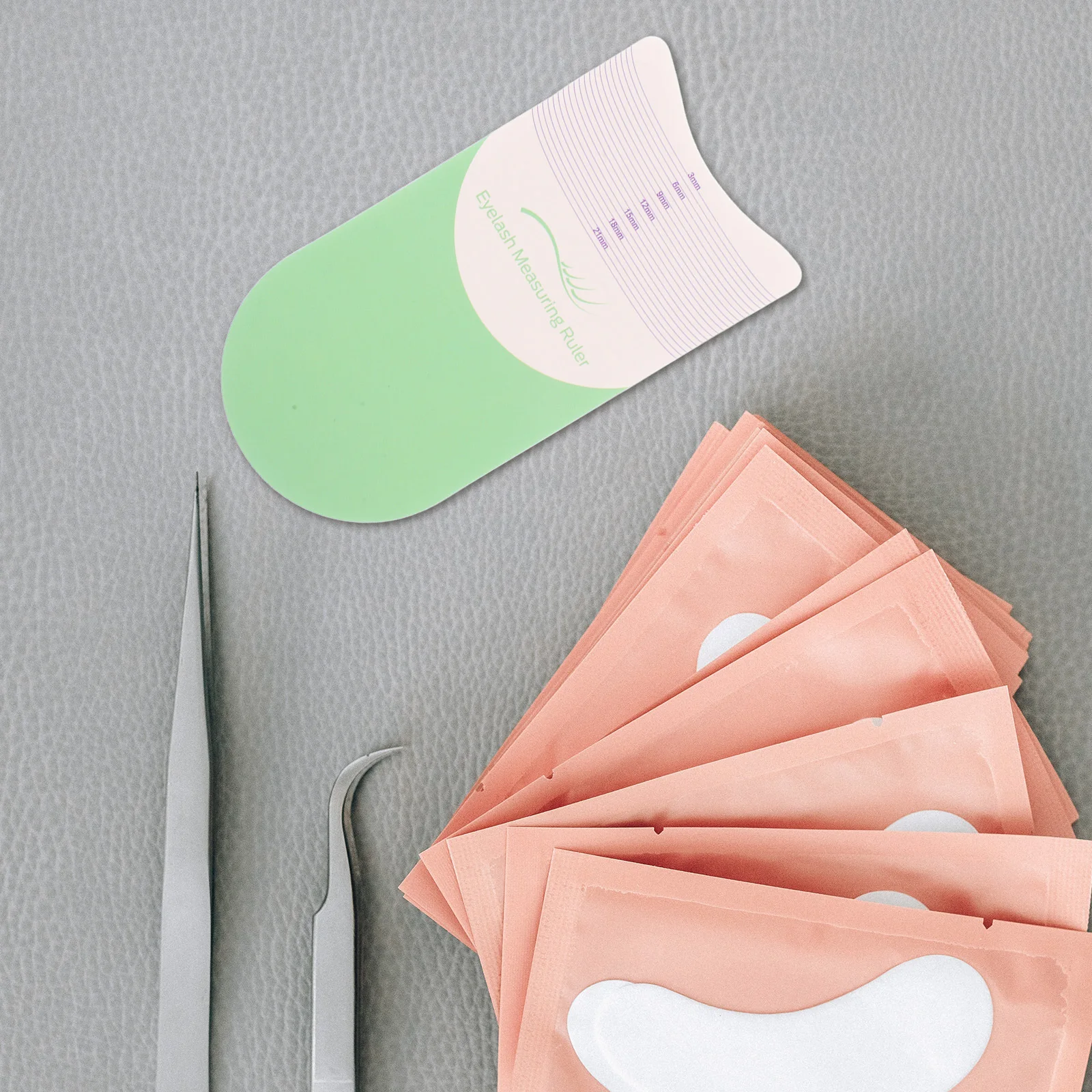 5 قطعة مساطر قياس الرموش الدقة لاش أدوات قياس رمش تمديد طول حاكم صالون تجميل لاش بكرة الشعر أداة