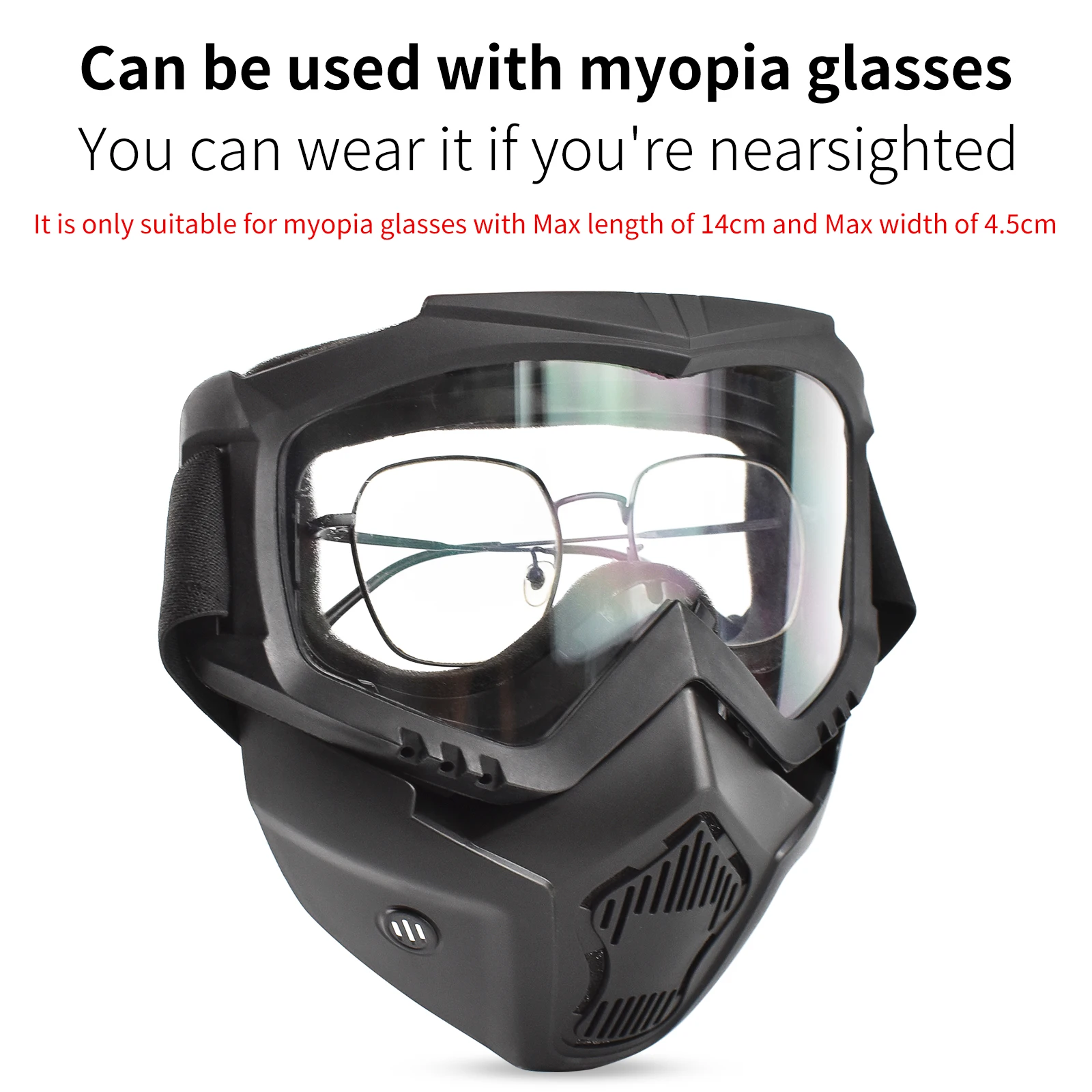 Occhiali per maschera per pistola giocattolo per bambini Fai finta di giocare Sport all'aria aperta Moto Bicicletta Snowboard Equitazione Accessorio per costume