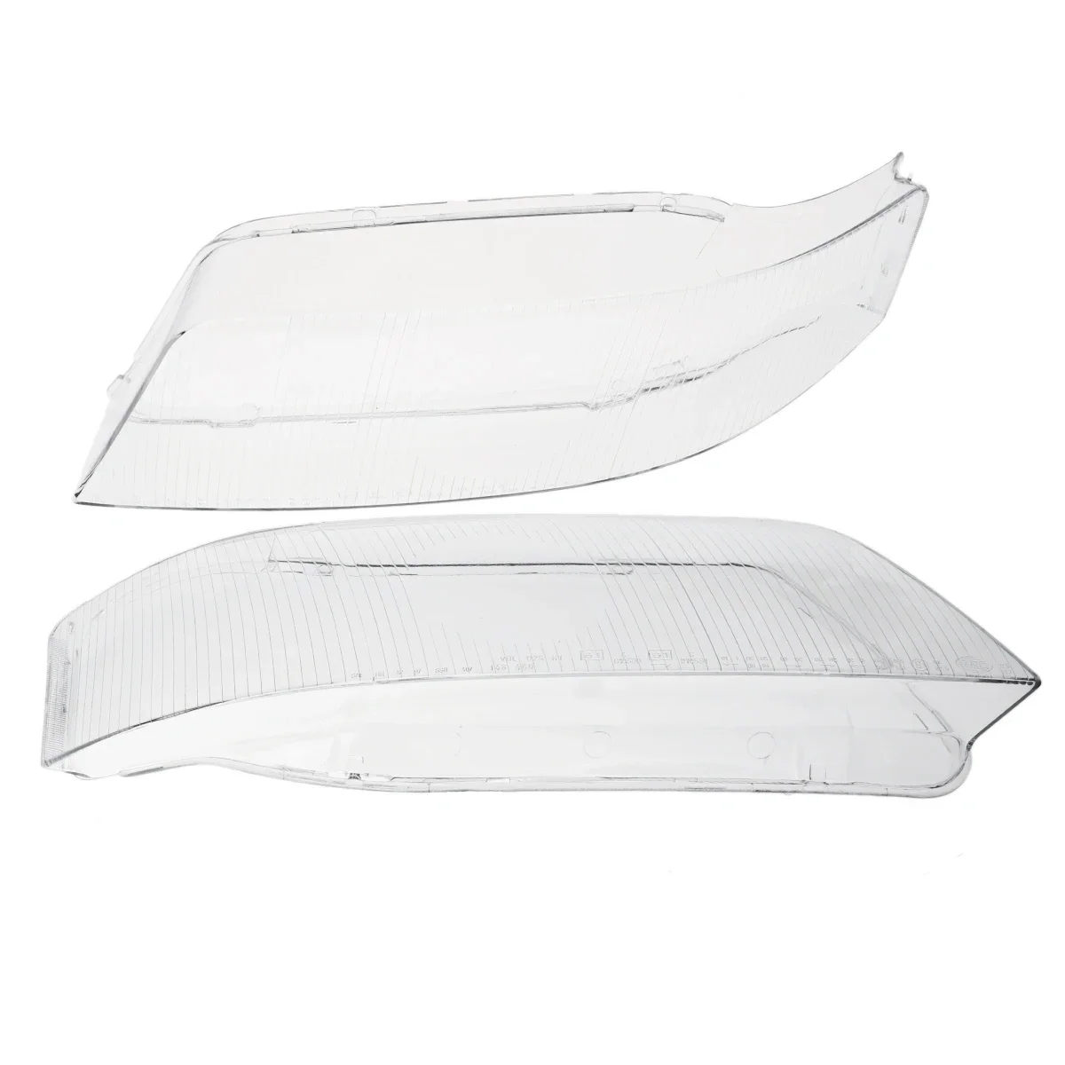 For Audi A6 C5 1999-2002 Pair Headlight Transparent Headlight Lens Left and Right Lampshade Cover Lens Light Protection
