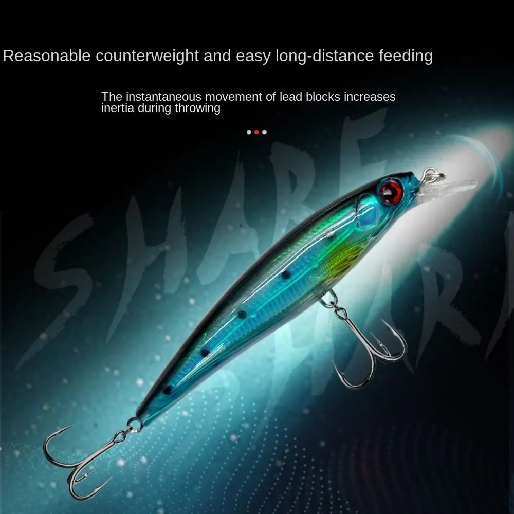 Sinking Pencil Pencil Sinking Fishing Lure Wobblers Minnow Heavy Minnow Trolling Lure ABS Laser Reflection