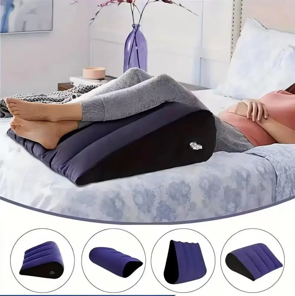 Inflatable Pillow Toys PVC Magic Cushion Relax Cushion Triangle Cylinder Wedge Sweetheart Gift Couples Gifts ﻿