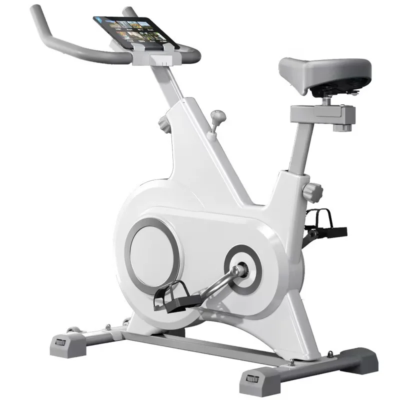 Commercial Magnetic Resistance Steel Spin Bike with Belt Drive Touch Screen App for Gym and Home Use