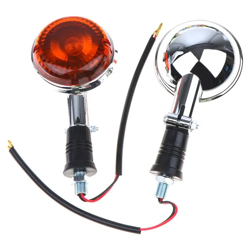 1 Pair Quick Install Motorcycle Turn Signal Indicator Light Waterproof Bright Lamp for XV250 XV400 Motorbike Accessory