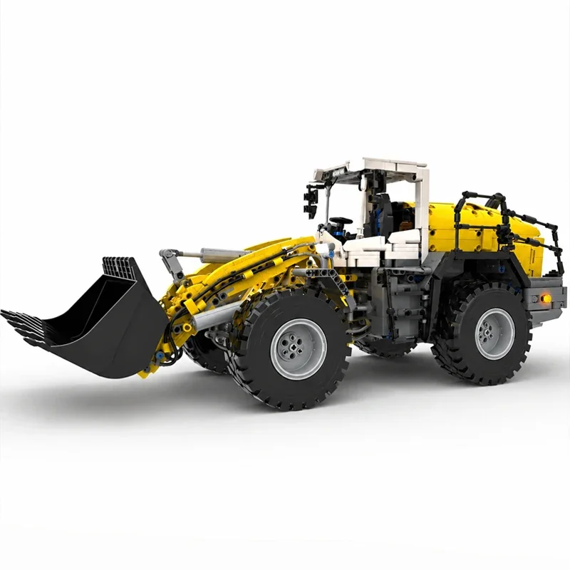 2498PCS City Car Model MOC Building Bricks 1:15 Scale RC Wheel Loader Modular Technology Holiday Gifts Assemble Toys Suit