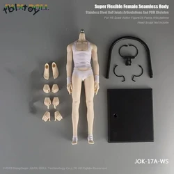 JIAOU JOK-17A 1/6 Scale Male Soldier Body Doll Thin Long Legs Super Flexible W/ Detachable Feet for Drawing Collection Display