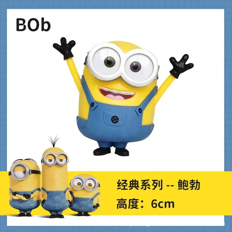 New Cute Capsule Toys Set  Kevin Bob Gru 3D Eye Despicable Minions Action Figures Peripheral Toys for Holiday Gifts view 4