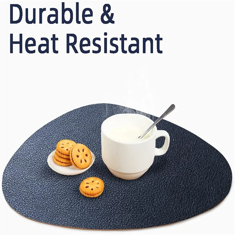

ABFS For Waterproof Wipe Clean Heat Heatproof Anti Slip Dining Table Place Mats Table Place Mats