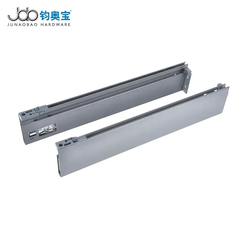 Heavy Duty Metal Drawer Slides 500mm Double Wall Hidden Cabinet Rail Multi Box Soft Close Mechanism for Kitchen Furniture