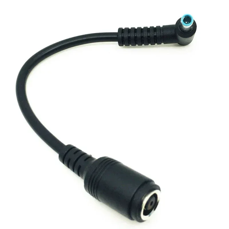 

Copper Core Converter For HP Power Charger Cable Connector Laptop Adapter High Quality Black With Blue Tip