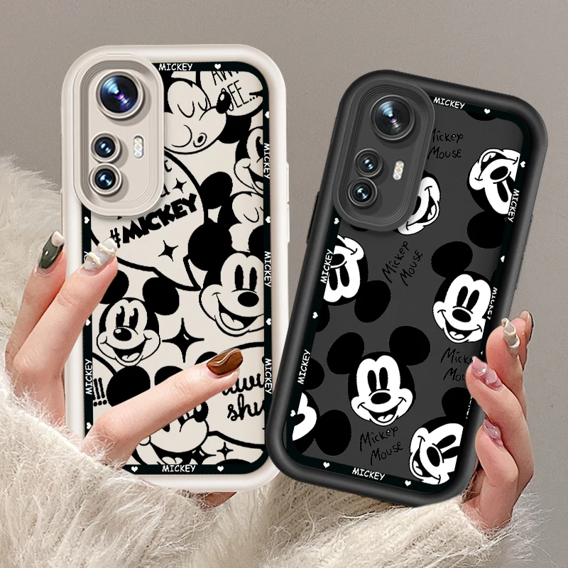 

Cartoon Disney Mickey For Xiaomi 12T 11 Lite Poco F5 F4 F3 F2 M3 Pro X5 X4 X3 GT 4G 5G Eye Ladder Cover Capa Fundas Phone Case