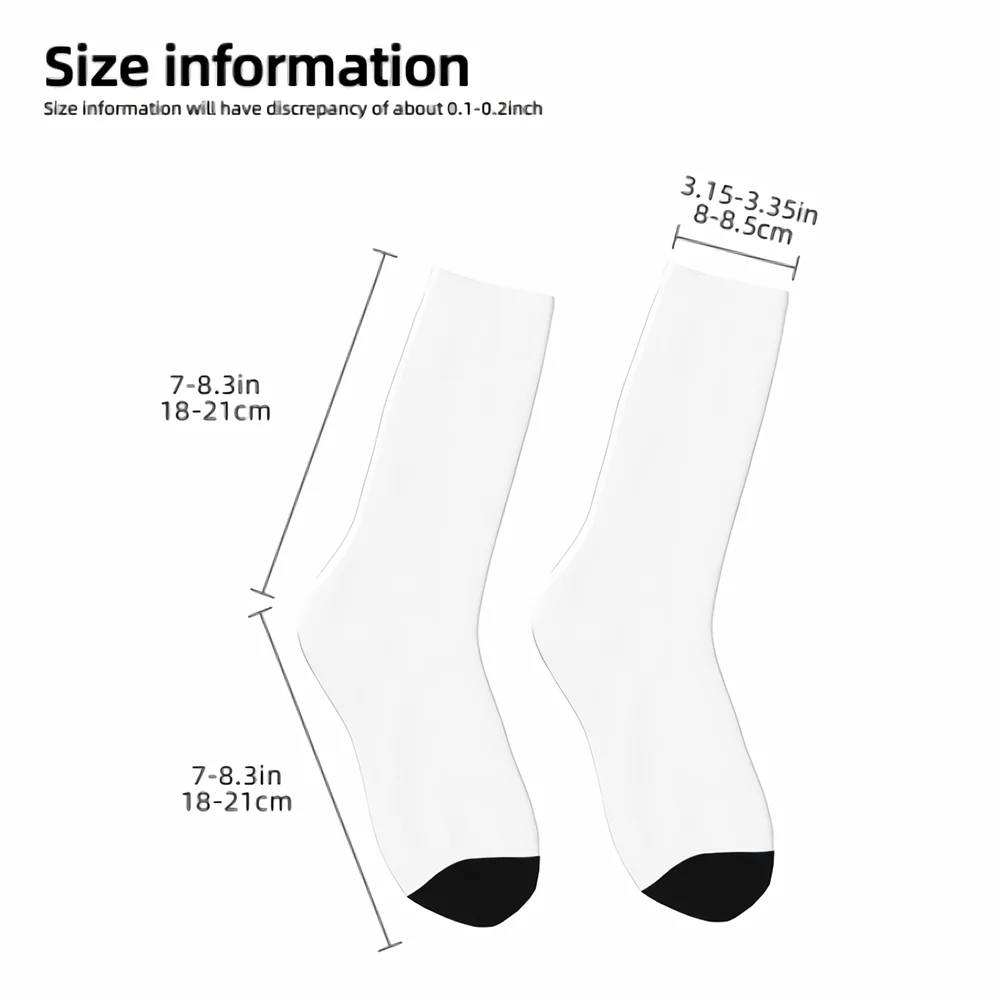 Personal Customized Logo Avatar Picture Printed Socks for Men Women Fashion Funny Cotton Breathable Long Socks DIY Design Sock