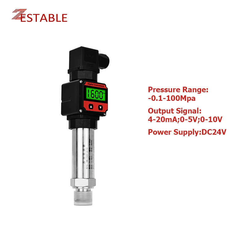 

Преобразователи давления с цифровым дисплеем, 0-1,6 бар, для масла, воды, газа, жидкости ZA-PC300, датчик давления 4-20 мА, 0-10 В, выход G1/4