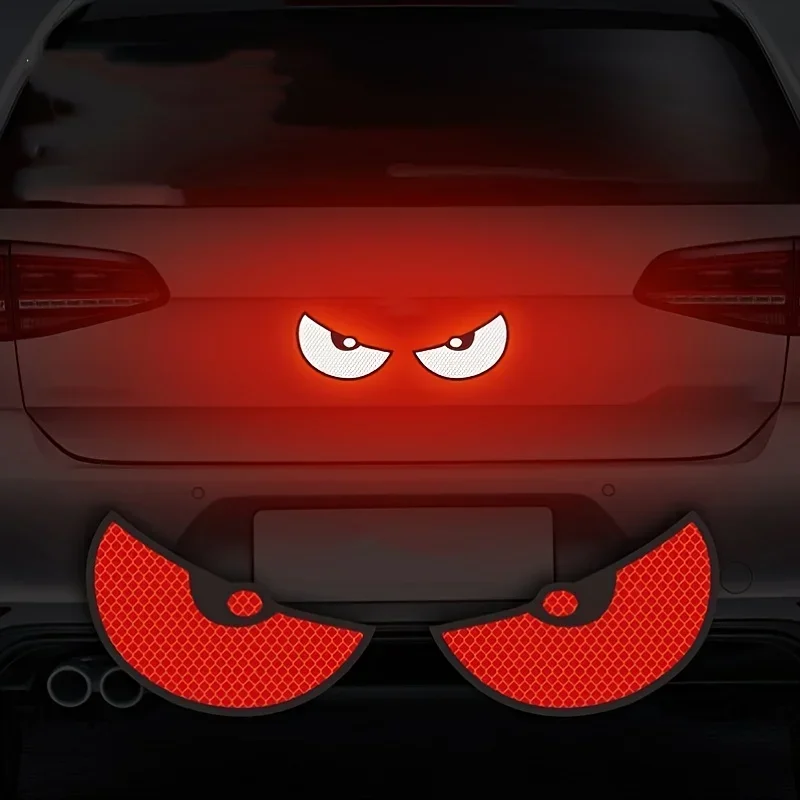 2pcs Motorcycle Reflective Car Stickers - Improve Your Vehicle's Visibility and Safety with Devil Eye Stickers image 4