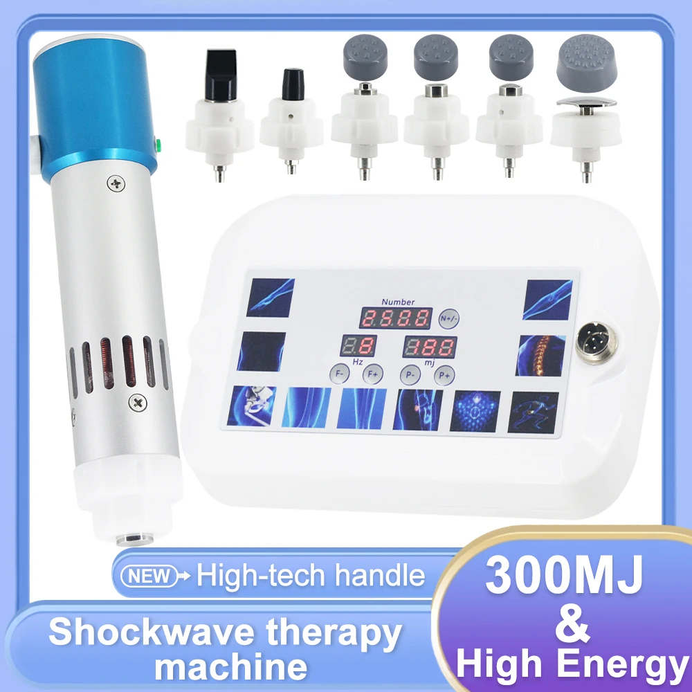 Professional Shock Wave For ED Treatment Pain Relief Body Muscle Relaxation Massager Portable 300MJ Shockwave Therapy Machine